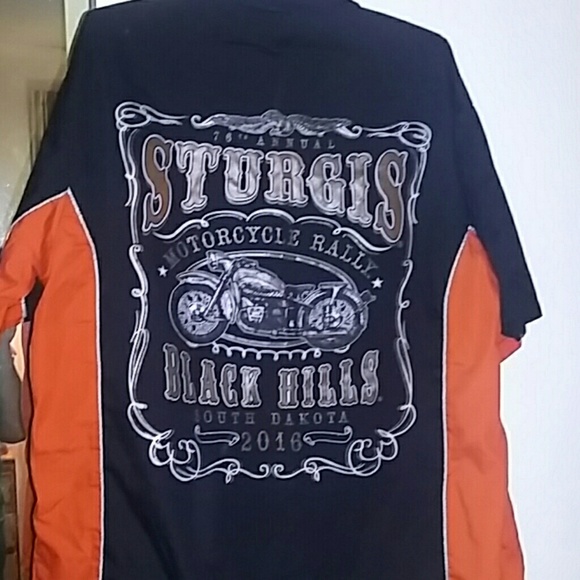 HARLEY DAVIDSON STURGIS RALLY 2016 MENS SHIRT - Picture 1 of 5